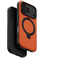 UNIQ Elix -kotelo iPhone 18 Pro / 17 Pro 360 kääntyvällä tukijalalla oranssi
