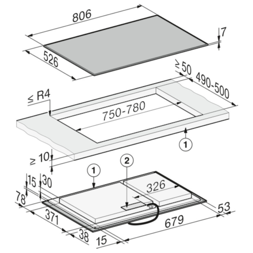 Miele KM 8484 FR - induktsiooniplaat, 80 cm – 2