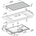 Miele KM 8484 FR - induction hob, 80 cm Miele KM 8484 FR - induction hob, 80 cm