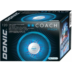 Galda tenisa bumbiņas DONIC P40+ Coach 2 zvaigznes 120 gab. Balts