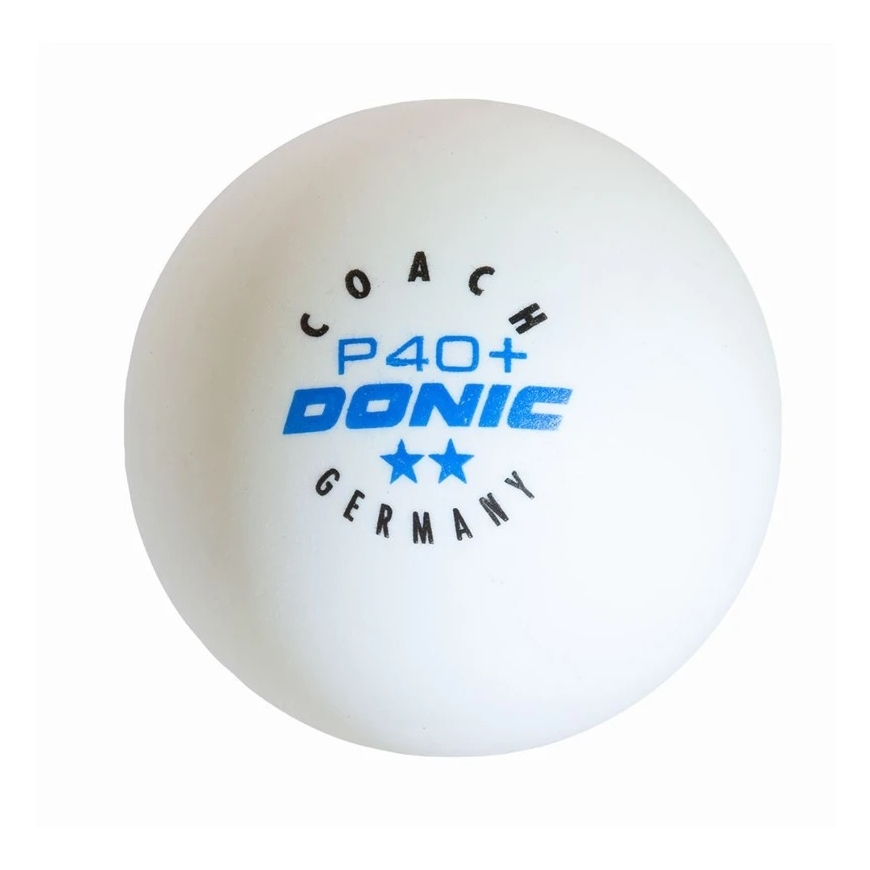Galda tenisa bumbiņas DONIC P40+ Coach 2 zvaigznes 120 gab. Balts – 5