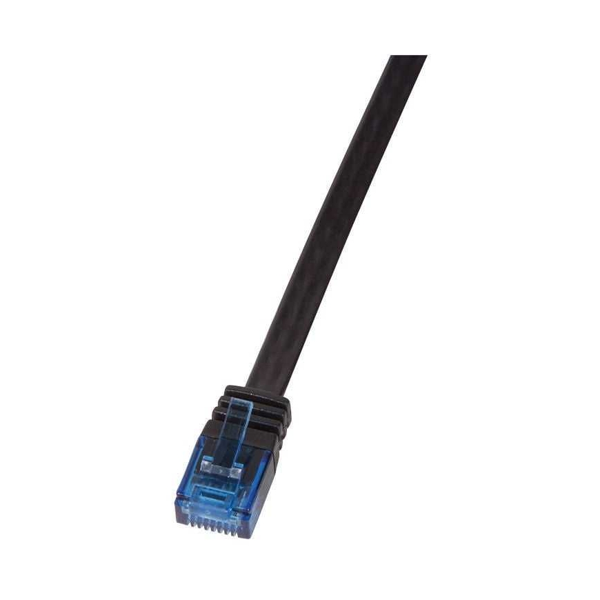 Logilink Патч-кабель плоский cat.5e U-UTP, 3м, черный – 2