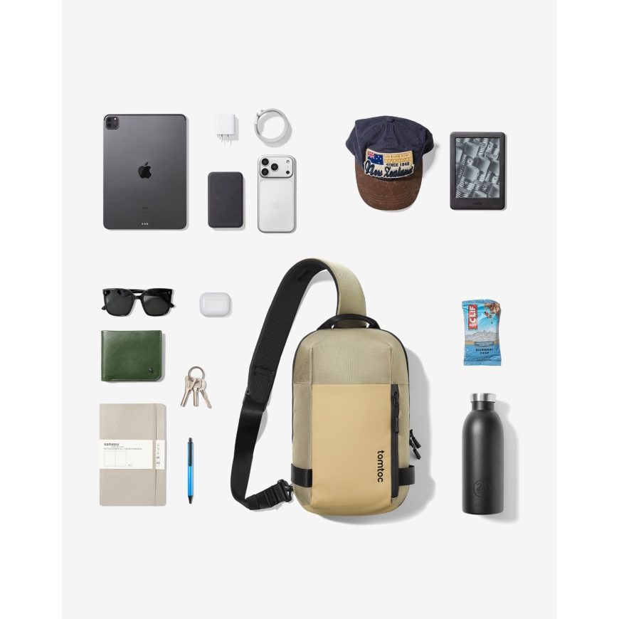tomtoc Navigator T24 Sling bag olkalaukku, beige – 3