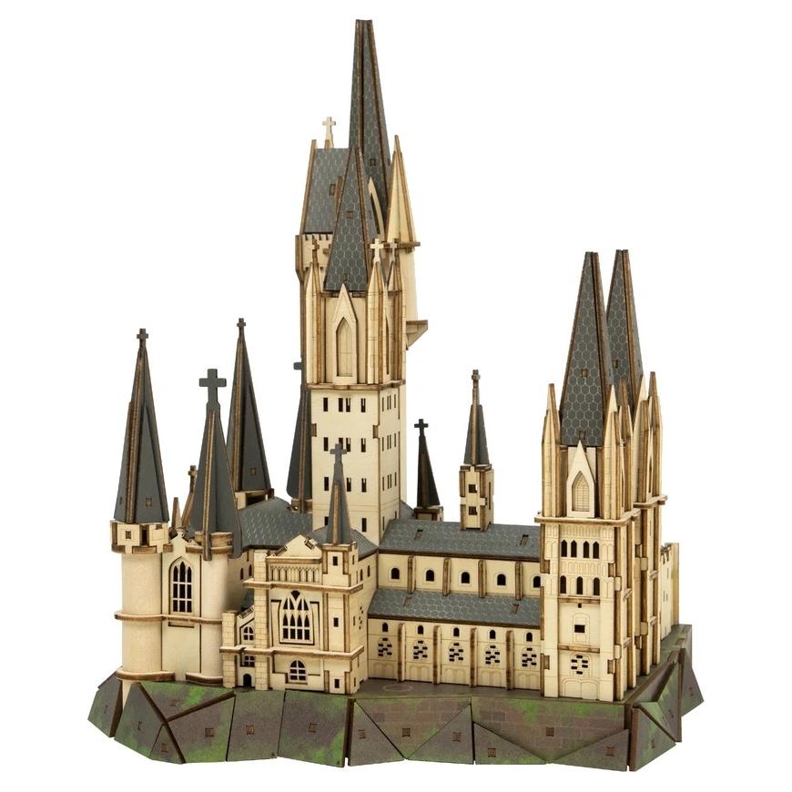 PPuremind Harry Potter Saliekamais koka modelis Hogsmeidas ēka Astronomijas tornis 3D puzle DIY – 2
