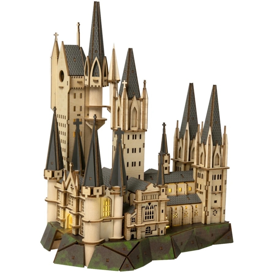 PPuremind Harry Potter Piegattava Puismalli Hogsmeade-rakennus Astronomiatorni 3D-palapeli DIY – 3