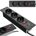 Baldų lizdas USB įkroviklis Spacetronik SPS-I35B Baldų lizdas USB įkroviklis Spacetronik SPS-I35B