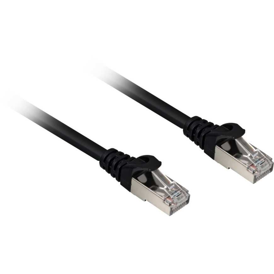 Sharkoon Network cable RJ45 CAT6a SFTP LSOH 1 m Black