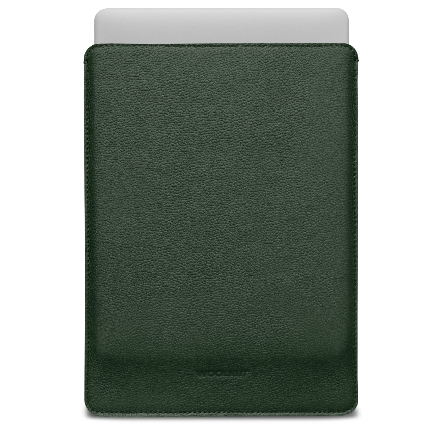 Woolnut odinė rankovė MacBook Neo, žalia