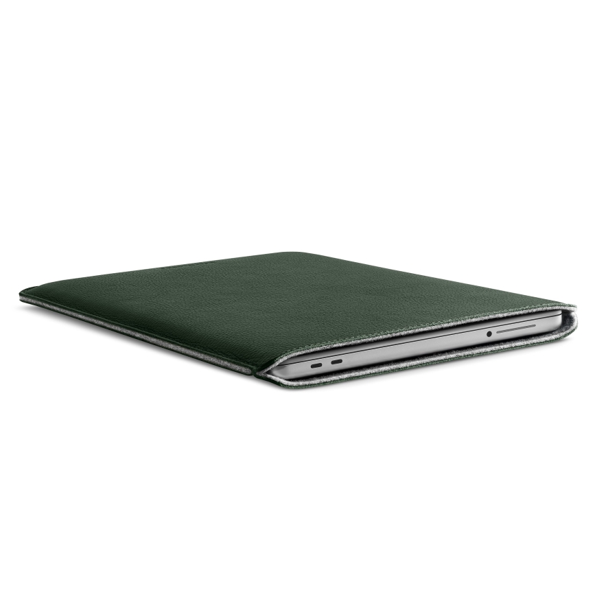 Woolnut ādas vāciņš MacBook Neo, zaļš – 4