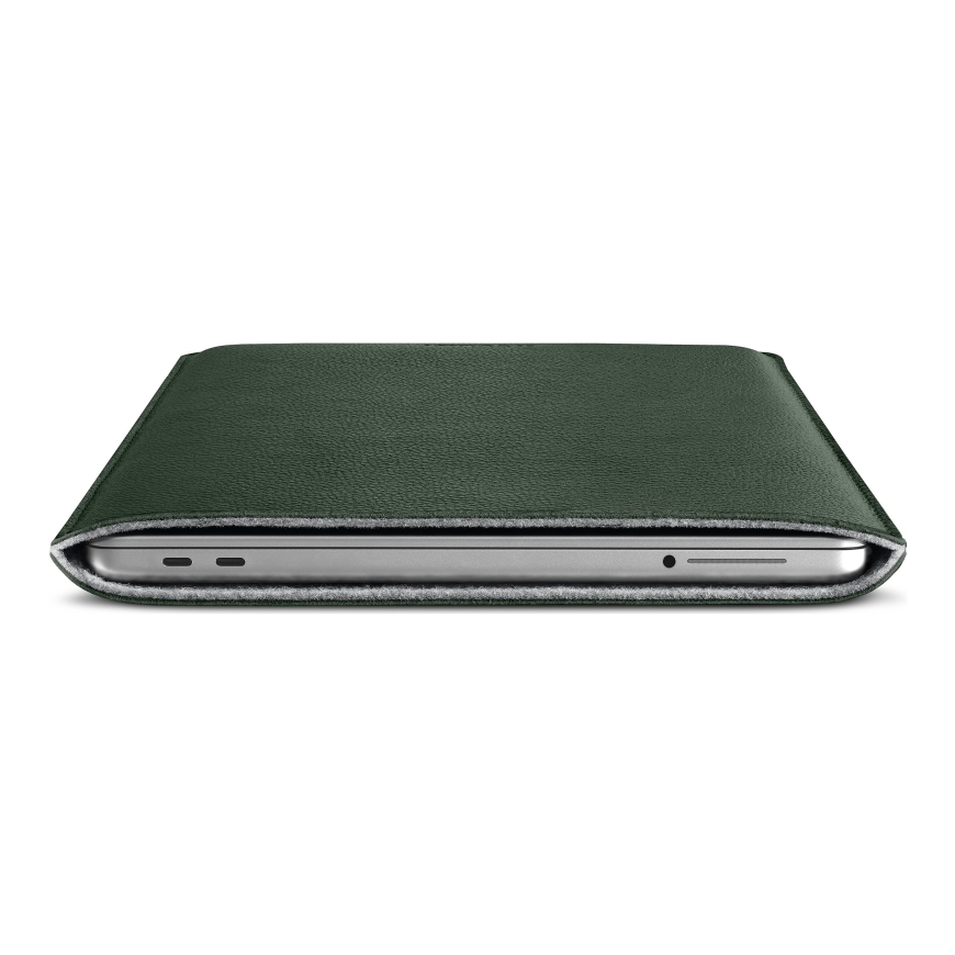 Woolnut ādas vāciņš MacBook Neo, zaļš – 5