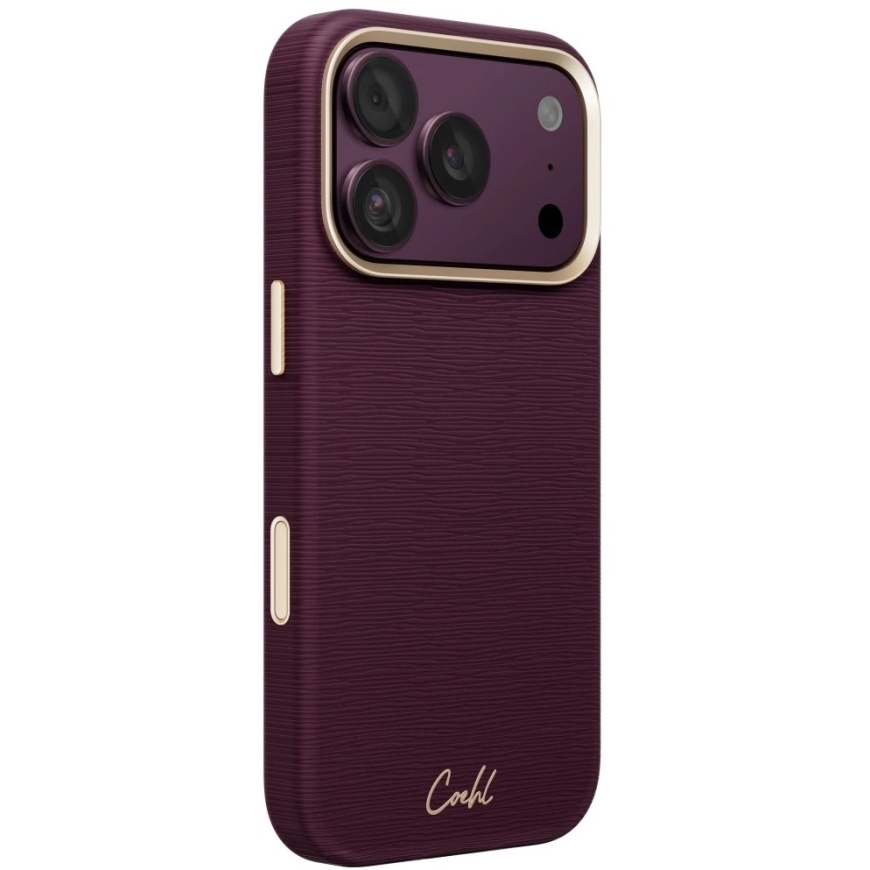 Чехол UNIQ Coehl Mirelle для iPhone 18 Pro / 17 Pro с магнитной зарядкой, бордового цвета – 3