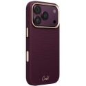 UNIQ Coehl Mirelle -kotelo iPhone 18 Pro / 17 Pro:lle, magneettisella latauksella, burgundin värinen