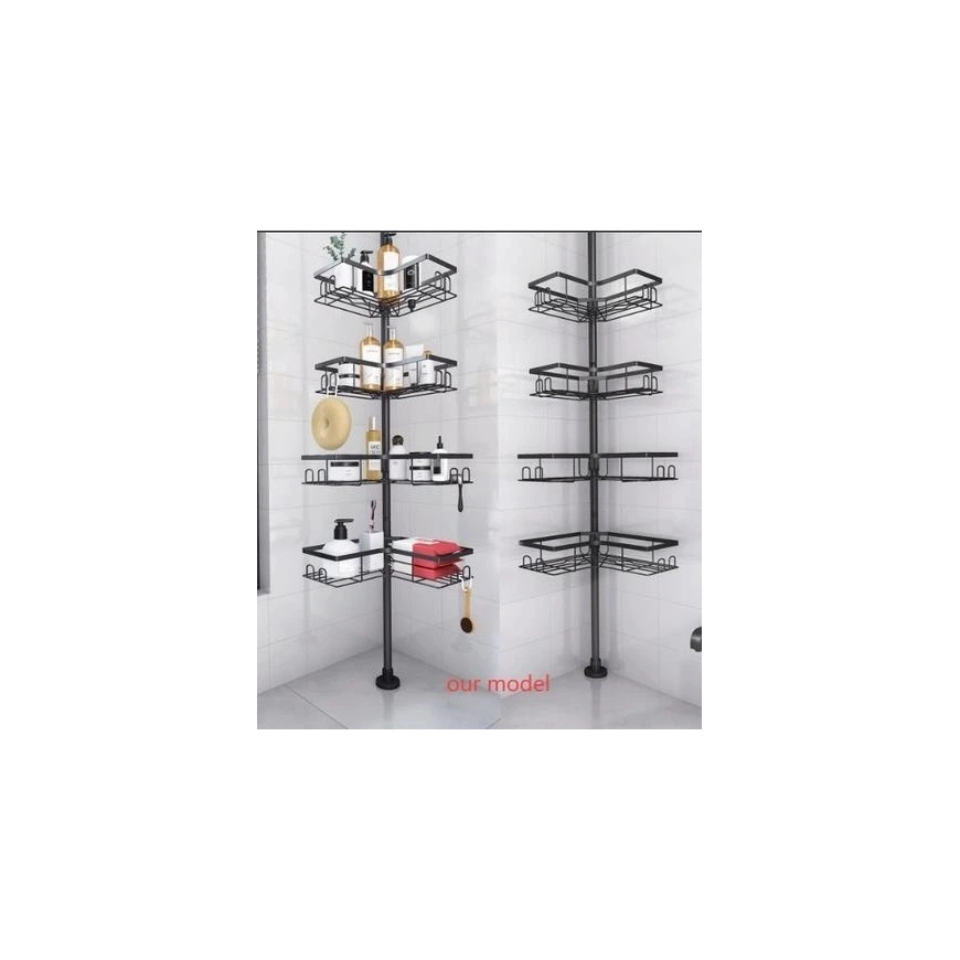 ATL DA740 Bathroom Shelf Corner 4 Levels Black – 2