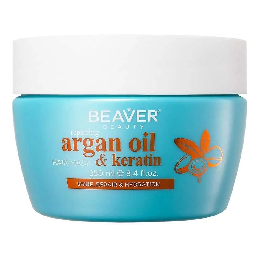Beaver ARGAN OIL & KERATIN parandav mask 250 ml