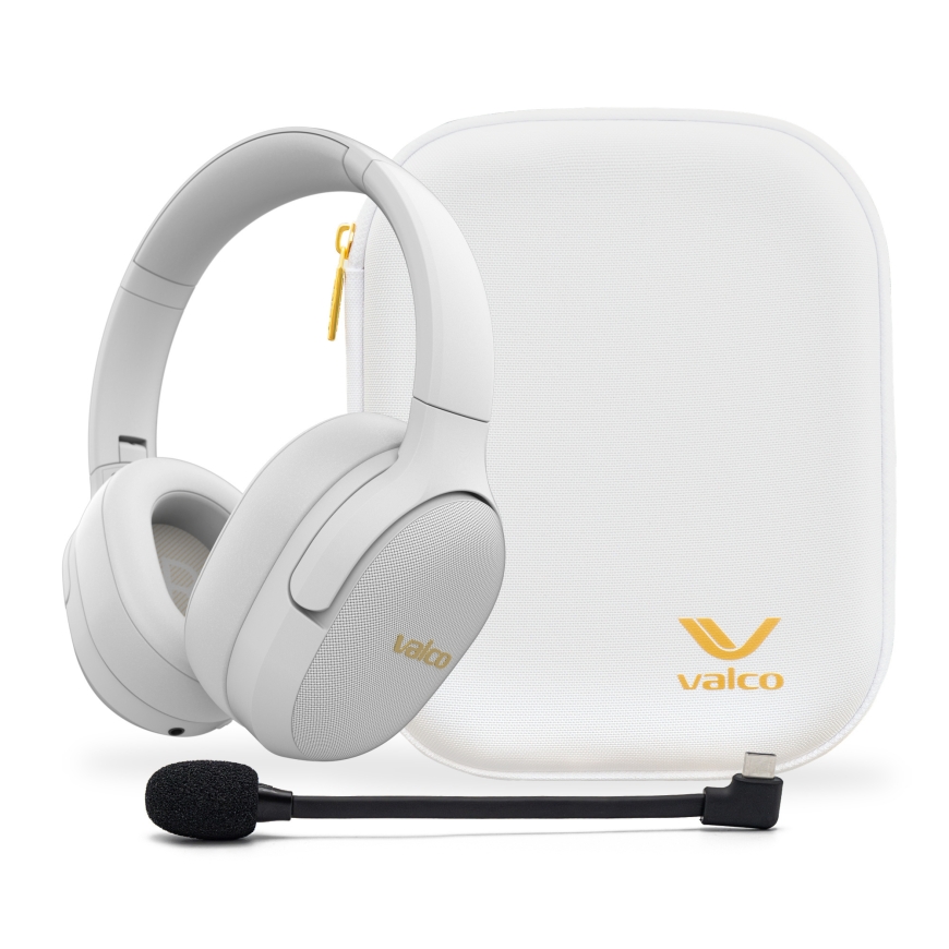Valco VMK25.2 noise-canceling headphones, Business Edition, white