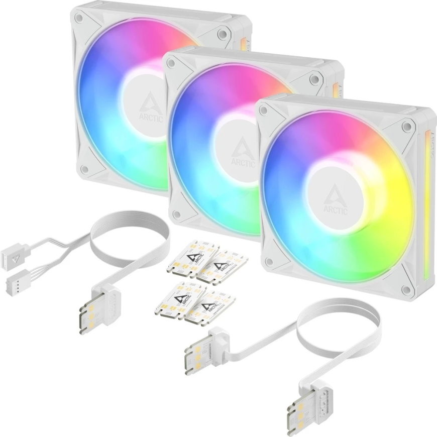 Wentylator Arctic BioniX P12 A-RGB Obudowa komputera Wentylator 12 cm Baltas 3 vnt. (ACFAN00338A) – 4