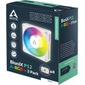 Arctic BioniX P12 A-RGB Fan Computer Case Fan 12 cm White 3 pcs. (ACFAN00338A)