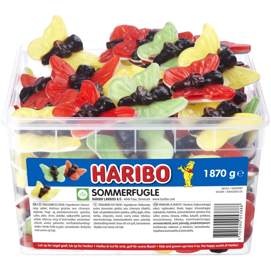 Haribo Butterfly loose candy, 1.87 kg