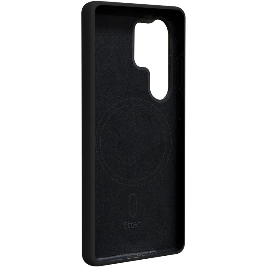 Melns silikona magnētiskais korpuss Samsung Galaxy S25 Ultra – 3