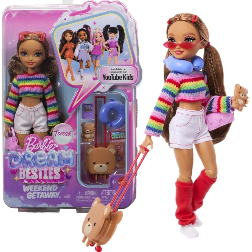 Mattel BARBIE DREAM BESTIES Nukke Teresa (Matkateema) (JMV18)