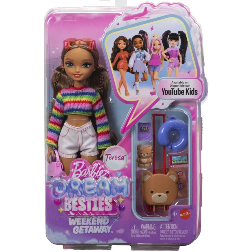 Mattel BARBIE DREAM BESTIES lėlė Teresa (kelionių tema) (JMV18) – 4