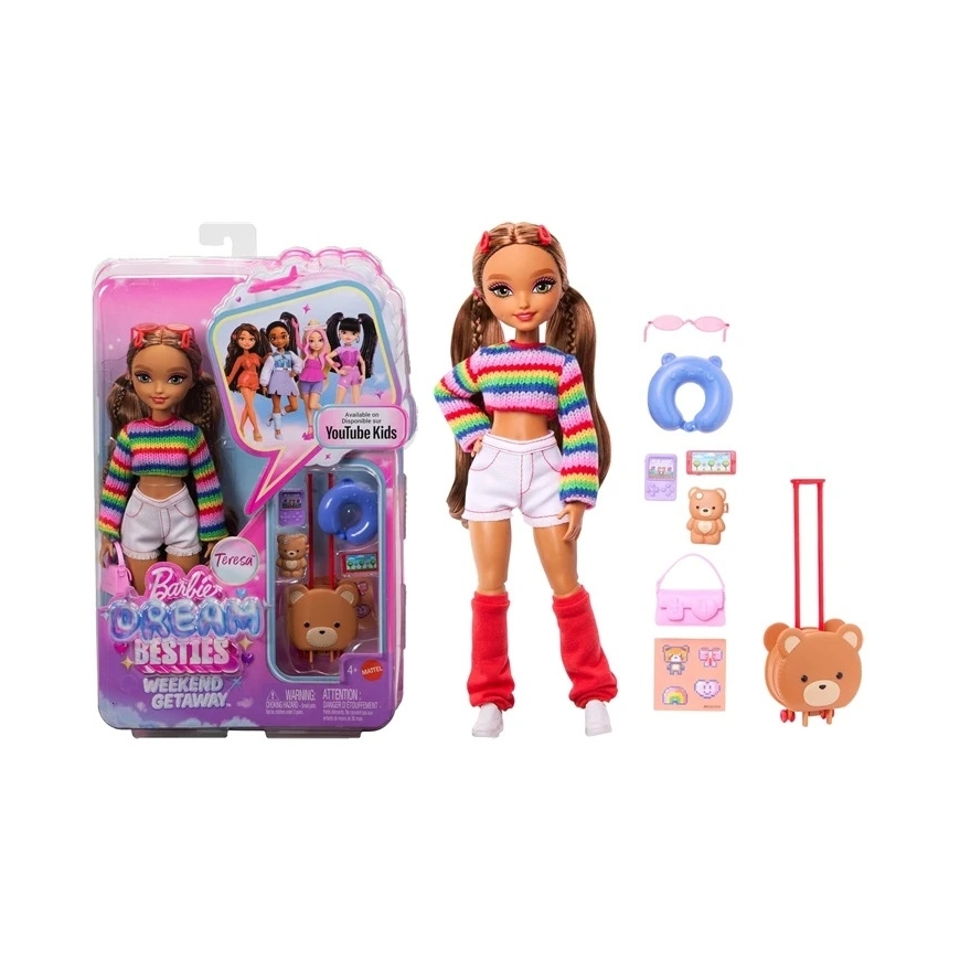 Mattel BARBIE DREAM BESTIES Nukud Teresa (Reisi Temaatika) (JMV18) – 5