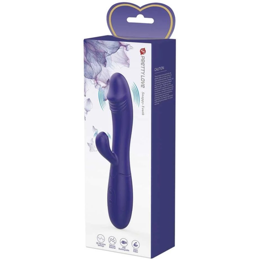 Pretty Love Led PRETTY LOVE - SNAPSY YOUTH VIBRATORIJS UN G PUNKTA STIMULATORS, VIOLETS – 5