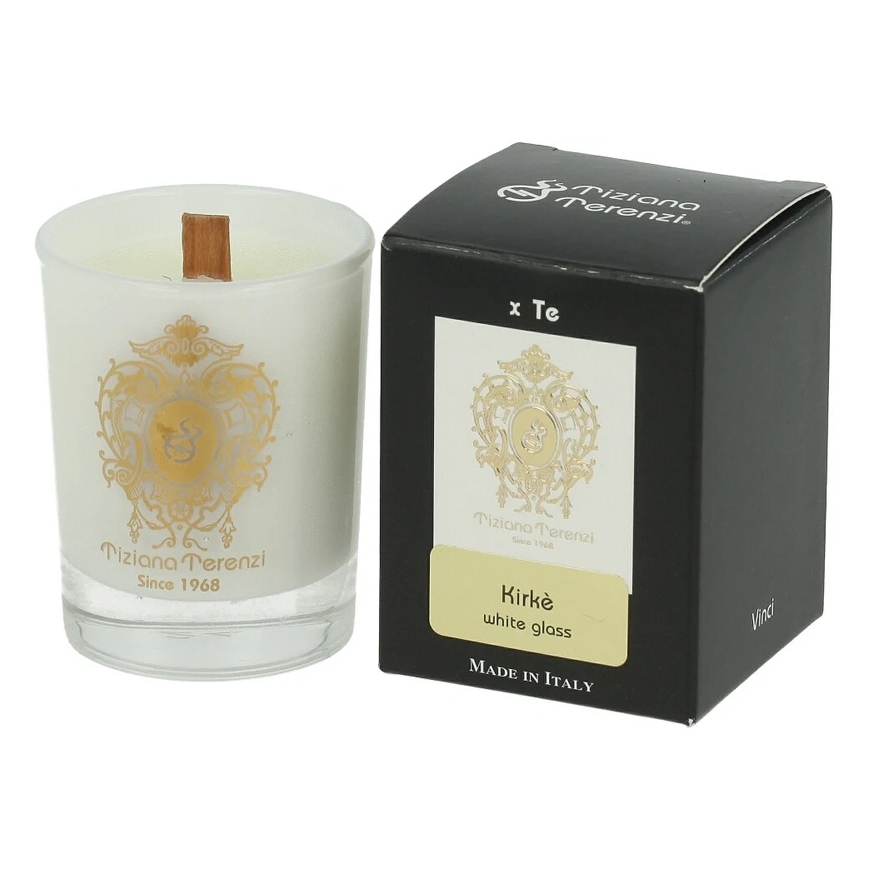 Tiziana Terenzi Kirkè aromātiskā svece Baltas stiklā 40 g (uniseks)