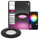 Philips Hue Slim iebūvētais lukturi, S, melns