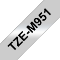 Brother TZE-M951 label-making tape Black on silver Brother TZE-M951 label-making tape Black on silver