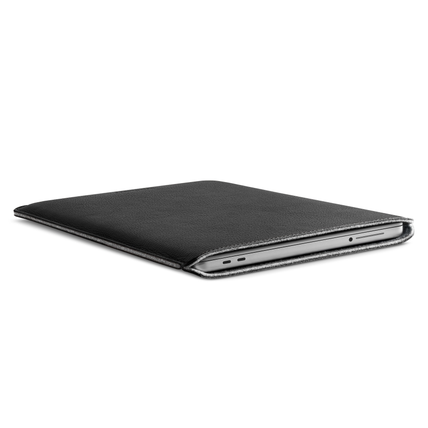 Woolnut Leather Sleeve for MacBook Neo, black – 4