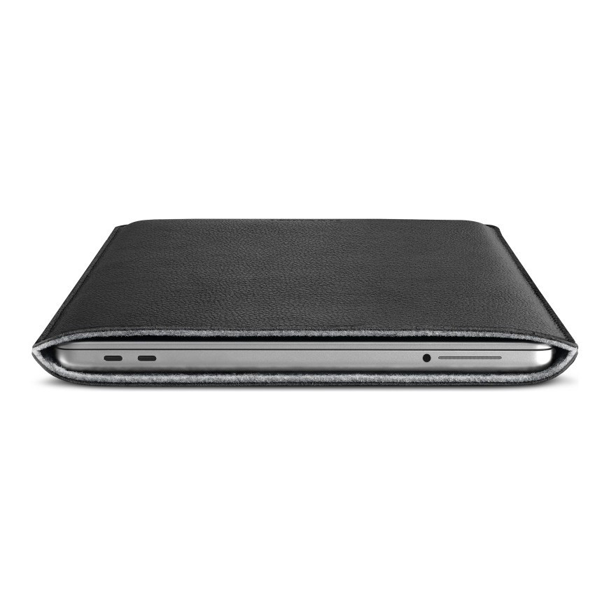Woolnut ādas apvalks MacBook Neo, melns – 5