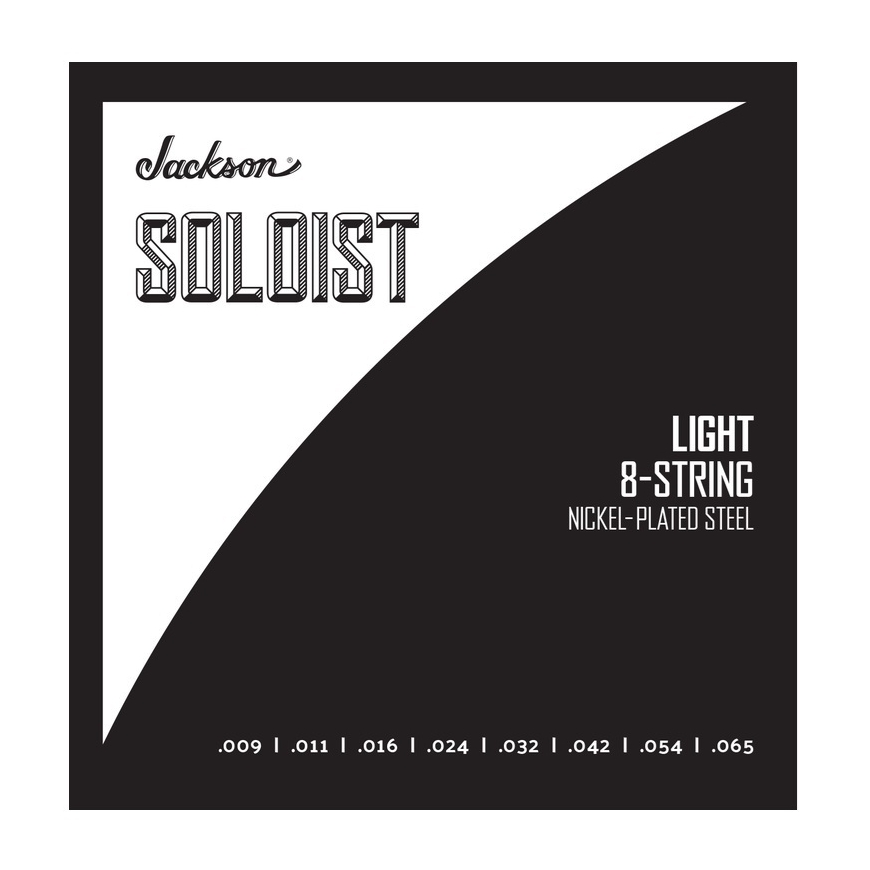 Jackson® Soloist™ 8 String Light, electric guitar strings, 9 - 65