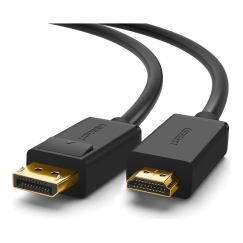 Ugreen 10238 видео кабель адаптер 1 m DisplayPort HDMI Черный