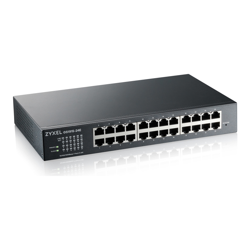 Zyxel GS1915-24E Valdomas L2 Gigabit Ethernet (10/100/1000) 1U Juoda