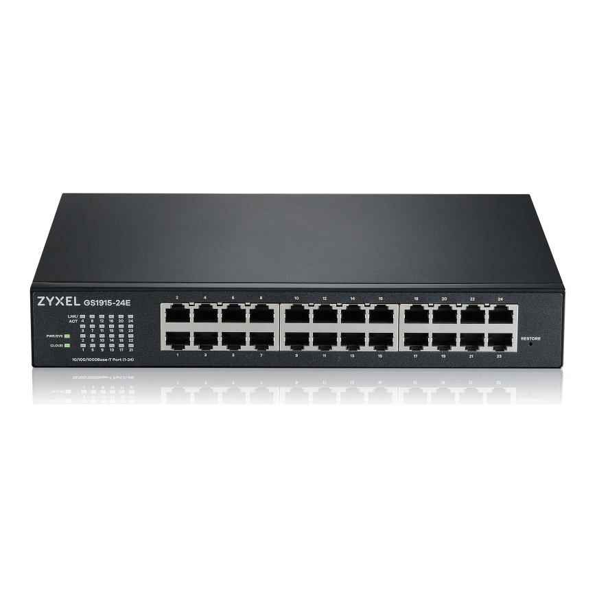 Zyxel GS1915-24E Valdomas L2 Gigabit Ethernet (10/100/1000) 1U Juoda – 3