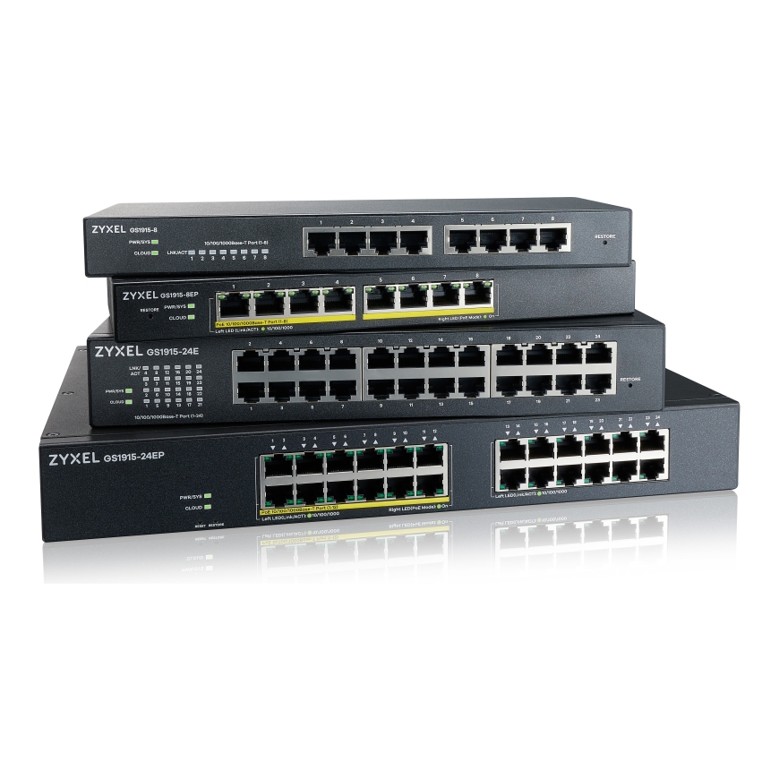 Zyxel GS1915-24E Valdomas L2 Gigabit Ethernet (10/100/1000) 1U Juoda – 5