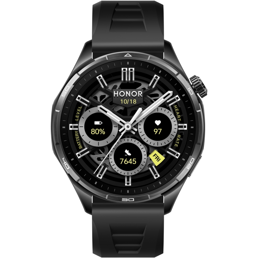 Honor Watch 6 3,71 cm (1.46") AMOLED 46.5 mm Digitaalne 464 x 464 pikslit Puutetundlik ekraan Must G