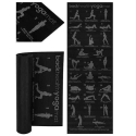 Riff PVC Fitneso / jogos kilimėlis su pratimų planu 173x61cm Riff PVC Fitneso / jogos kilimėlis su pratimų planu 173x61cm
