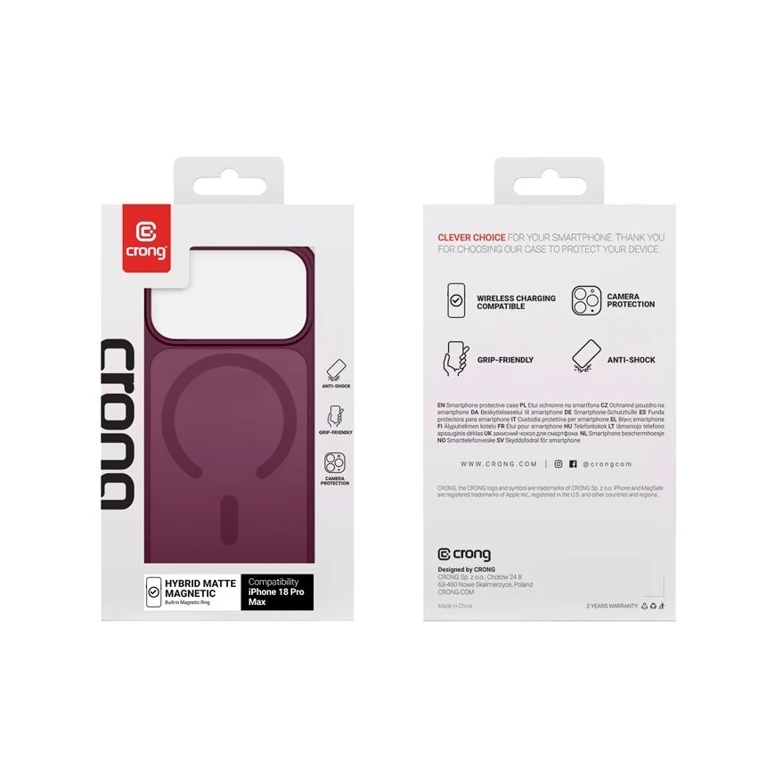 Ülikond iPhone 18 Pro Max / 17 Pro Max Crong Hybrid Matte Magnetic – 3