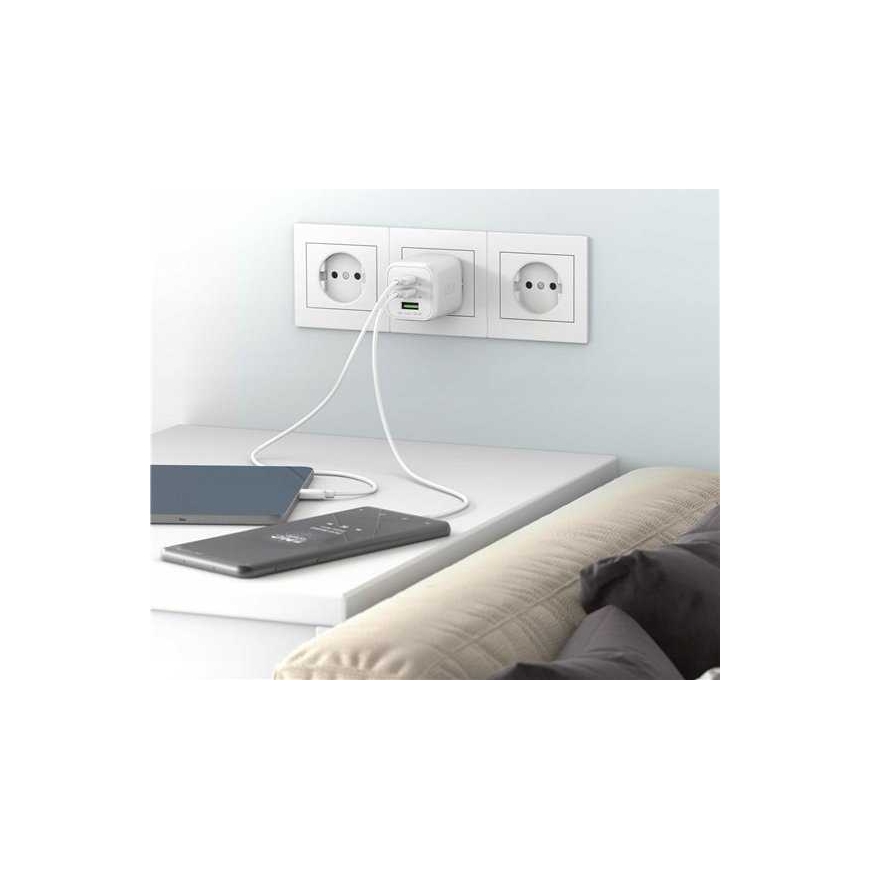 Goobay 65 W USB-C PD GaN Multiport Fast Charger Nano, White | Goobay | 65 W USB-C PD GaN Multiport Fast Charger Nano – 3
