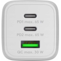 Goobay 65 W USB-C PD GaN Monipuolinen Nopea Laturi Nano, Valkoinen | Goobay | 65 W USB-C PD GaN Monipuolinen Nopea Laturi Nano