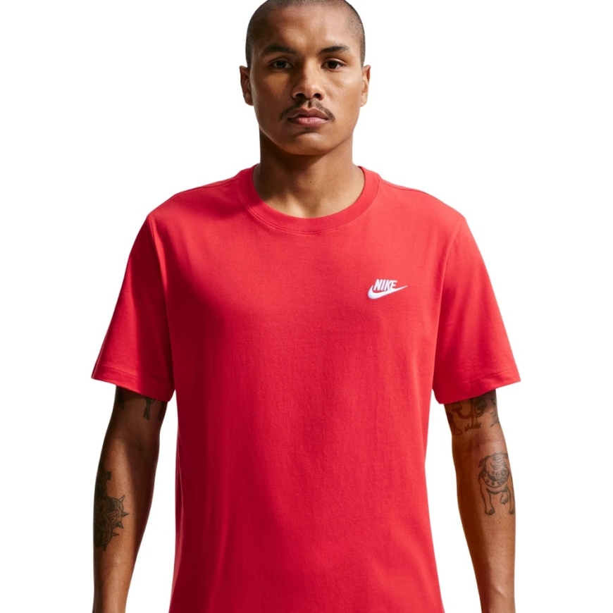 Nike Club Tee Men's T-shirt red AR4997 657 (M) – 5