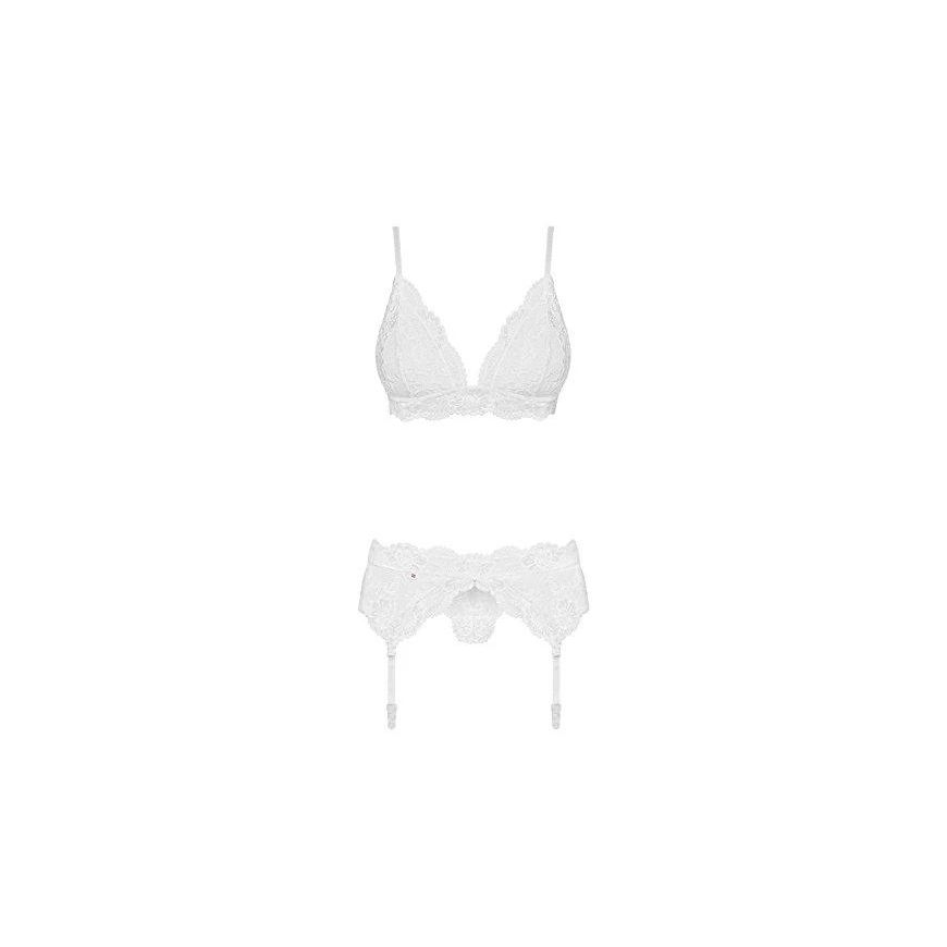 Obsessive - 810-SEG-2 Set 3 pcs Baltas L/XL 3 dalių apatinių komplektas – 2