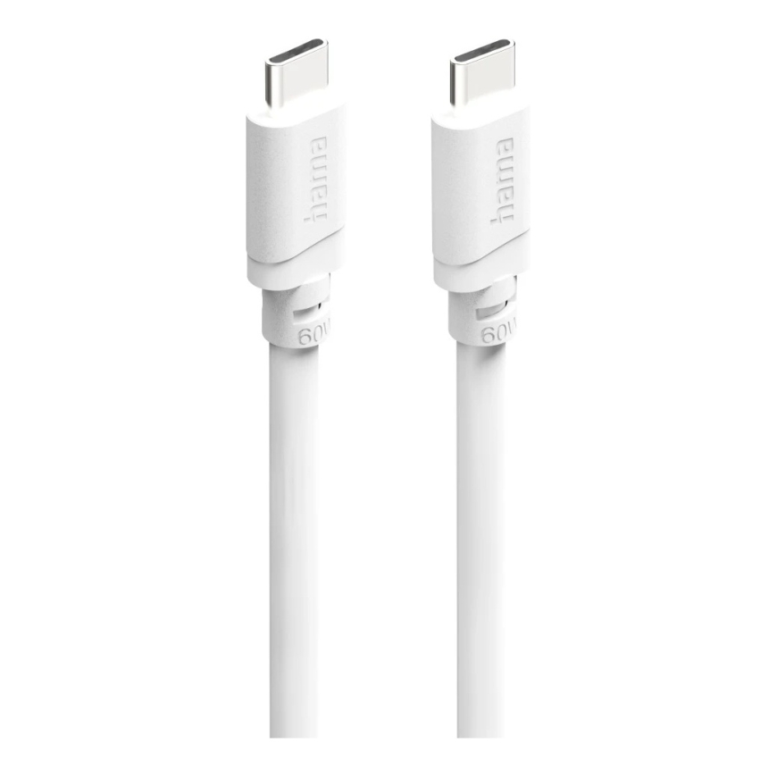 Hama 00201809 USB-kaapeli USB 2.0 2 m USB C 0,48 Gbit/s Valkoinen – 2
