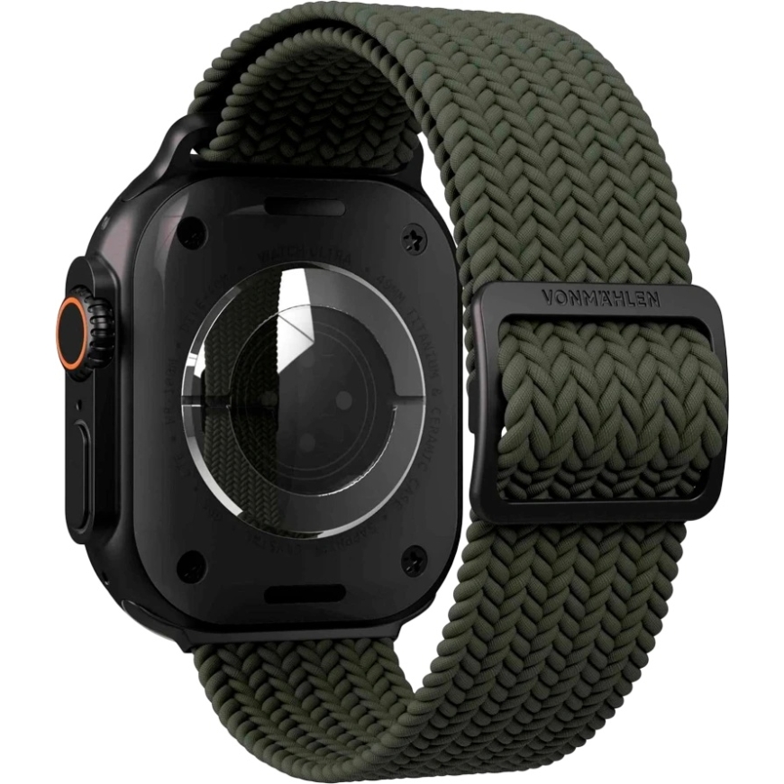 Vonmählen Woven Loop 40, 41, 42mm Viena izmēra, Olīvu Melna – 3