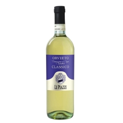 Wine LE PIAZZE ORVIETO CLASSICO DOC, varietal pkr, white, dry, 12%, 750 ml