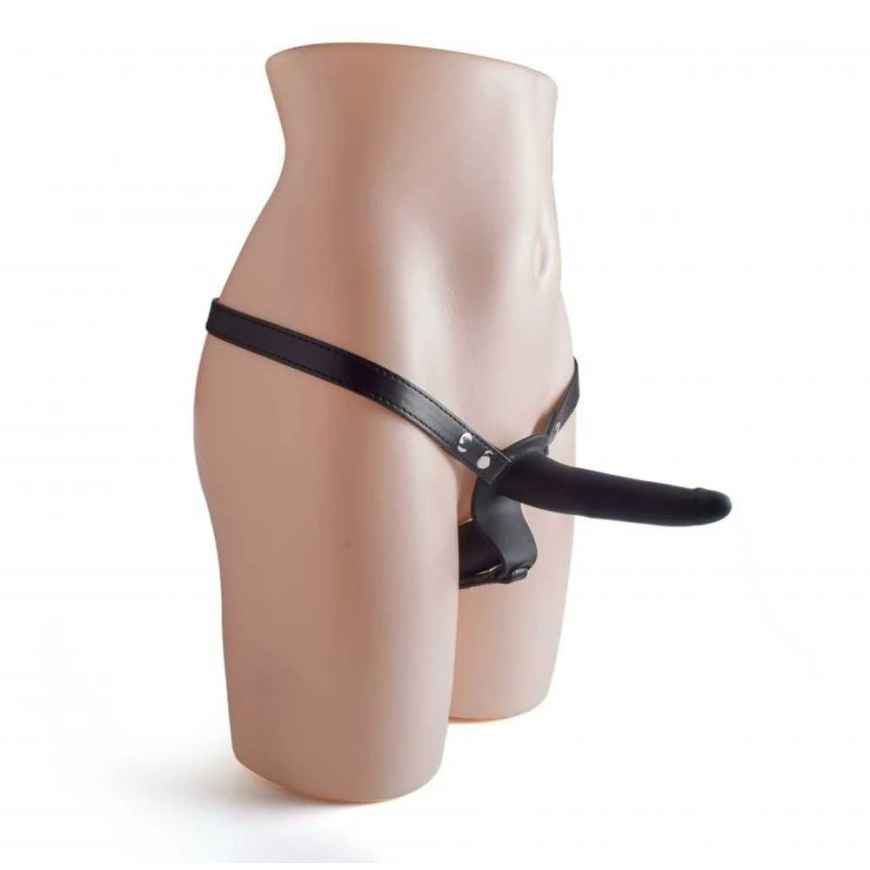 Toyz4Lovers Dubultais melns jostas ar plecu siksnām – 4