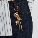 Trolley Elegant Gold-Plated Handbag Charm French Romance Trolley Elegant Gold-Plated Handbag Charm French Romance