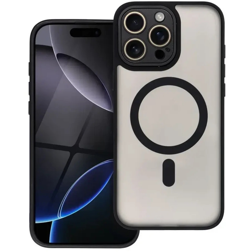 OEM-kuori Xiaomi Redmi Note 15 PRO 5G Variete Mag Cover, yhteensopiva MagSafen kanssa, musta – 5
